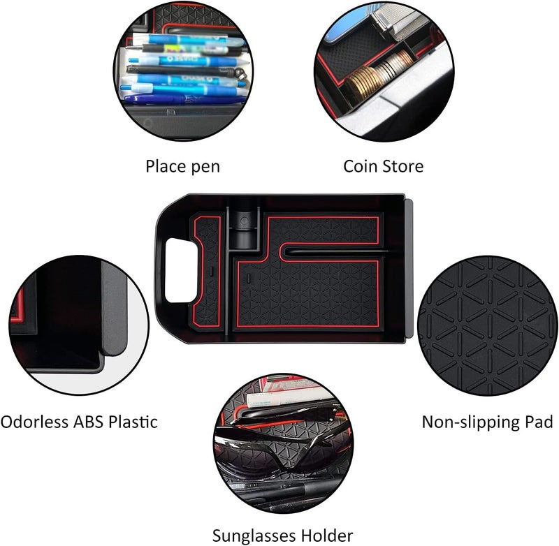 JOJOMARK Compatible with Toyota RAV4 Accessories Center Console Organizer Fits for RAV4 2019 2020 2021 2022 2023 2024 2025 RAV4 Prime 2021-2025 - Image 5